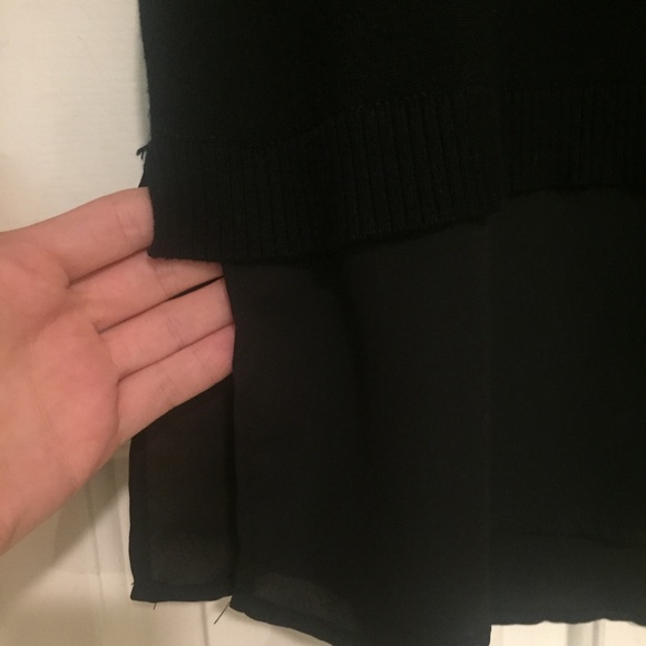 Adrianna Papell twofer black on black sweater L - Picture 10 of 11